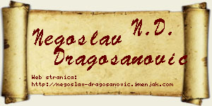 Negoslav Dragošanović vizit kartica